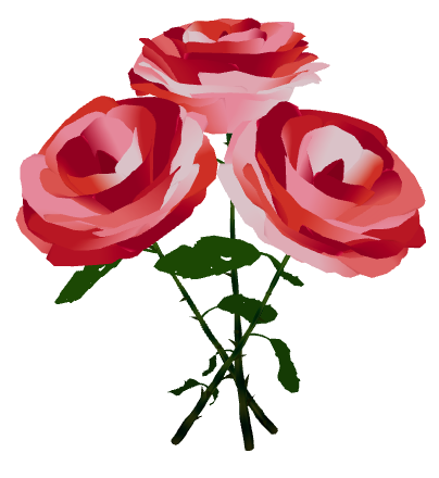 Rosa 3D interactiva